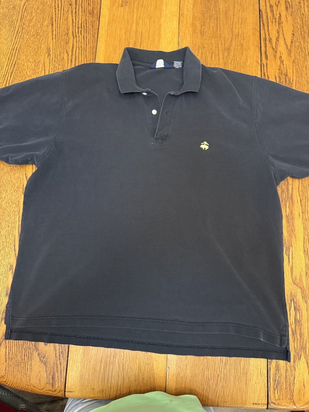 Brooks Sport Polo Shirt Mens XL Black Classic Casual Embroidered Logo Cotton USA